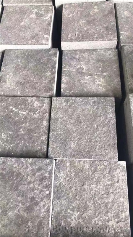 China Absolutely Black Color Granite Cobble Stone