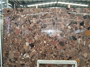 China Palladio Rain Colorful Pearl Slabs