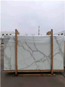 Nano 3 Grade Calacatta Glass Stone Big Slab