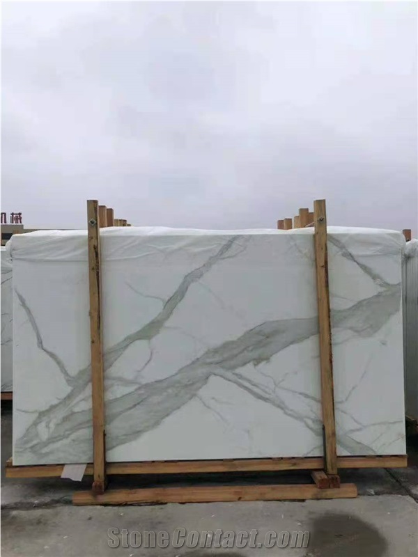Nano 3 Grade Calacatta Glass Stone Big Slab