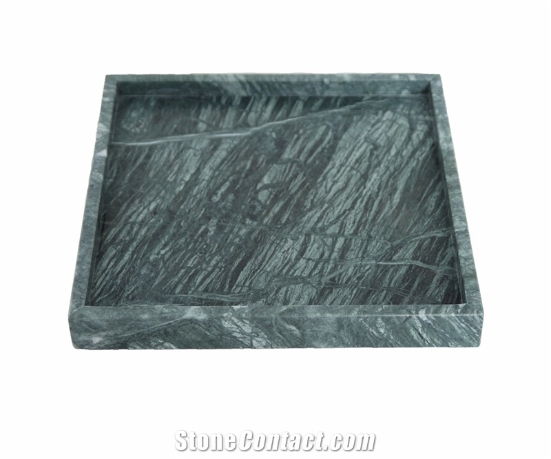 Natural Marble Tray Plates Rectangle Food Dishes