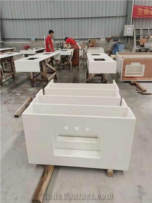 Pure White Nano Glass Artificial Crystallized