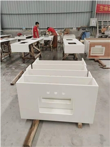 Pure White Nano Glass Artificial Crystallized