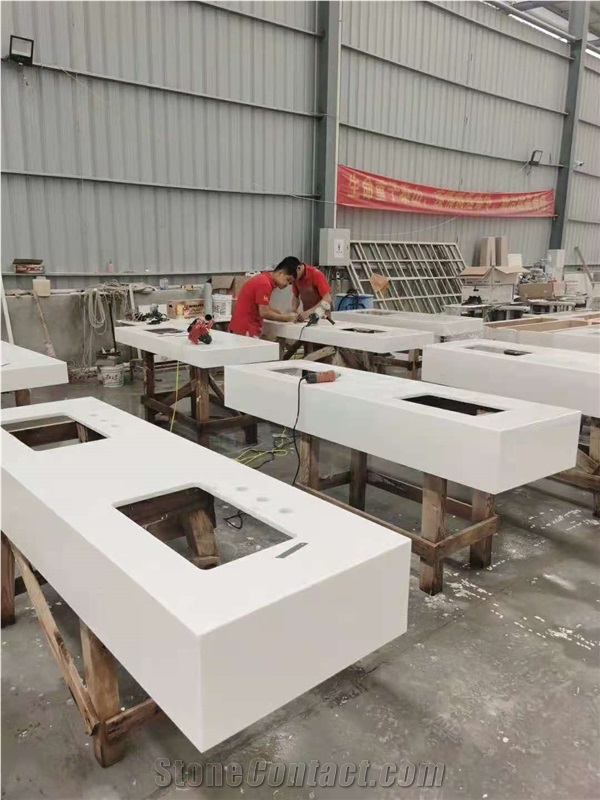 Pure White Nano Glass Artificial Crystallized