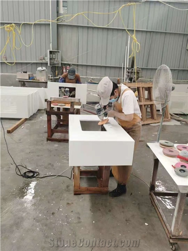 Pure White Nano Glass Artificial Crystallized