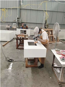 Pure White Nano Glass Artificial Crystallized