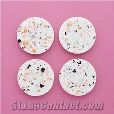 Terrazzo Around Coaster Multicolor Accessories Set