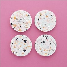 Terrazzo Around Coaster Multicolor Accessories Set