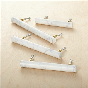 White and Black Marble Handle Doors 3 Inches Sets