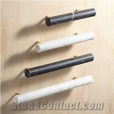 White and Black Marble Handle Doors 3 Inches Sets
