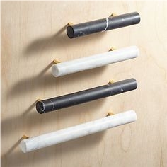 White and Black Marble Handle Doors 3 Inches Sets