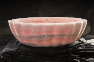 Pink Onyx Bathtub