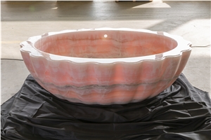 Pink Onyx Bathtub