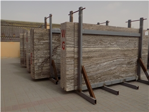 Silver/Grey Travertine Slabs
