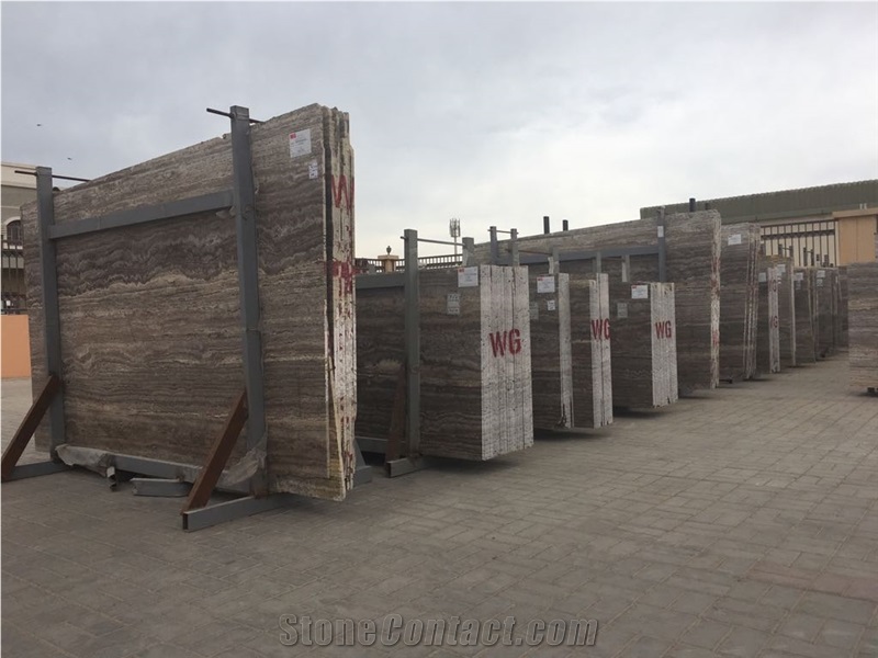 Silver/Grey Travertine Slabs & Tiles