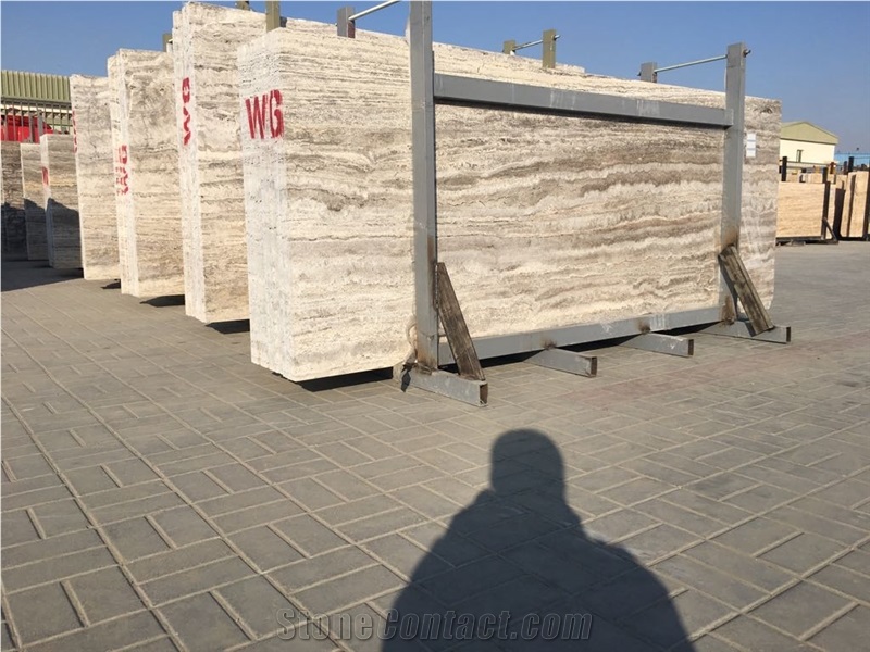 Silver/Grey Travertine Slabs & Tiles
