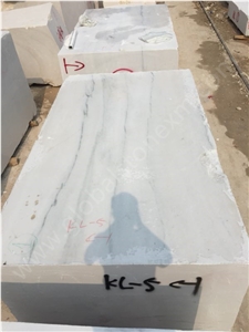 China Atlantis White Marble with Grey Veins Blocks
