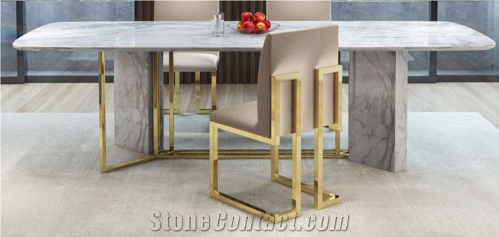 Luxury Statuario White Marble Tabletops
