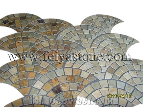 Granite Stone Mesh Backed Pavers