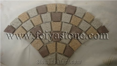 Granite Stone Mesh Backed Pavers