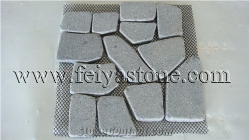 Granite Stone Mesh Backed Pavers