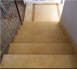 Sunny Dark Beige Marble Stone Stair,Stone Steps