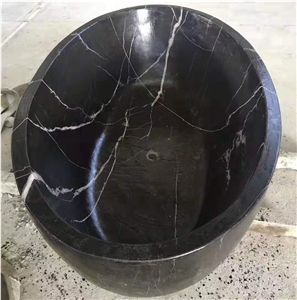 Black Marble Stone Hotel Bathtubs
