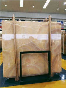 Colorful Butter Scotch Onyx Pervious Slabs