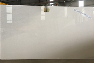 Crystal White Second Quality Marble Polished Slabs