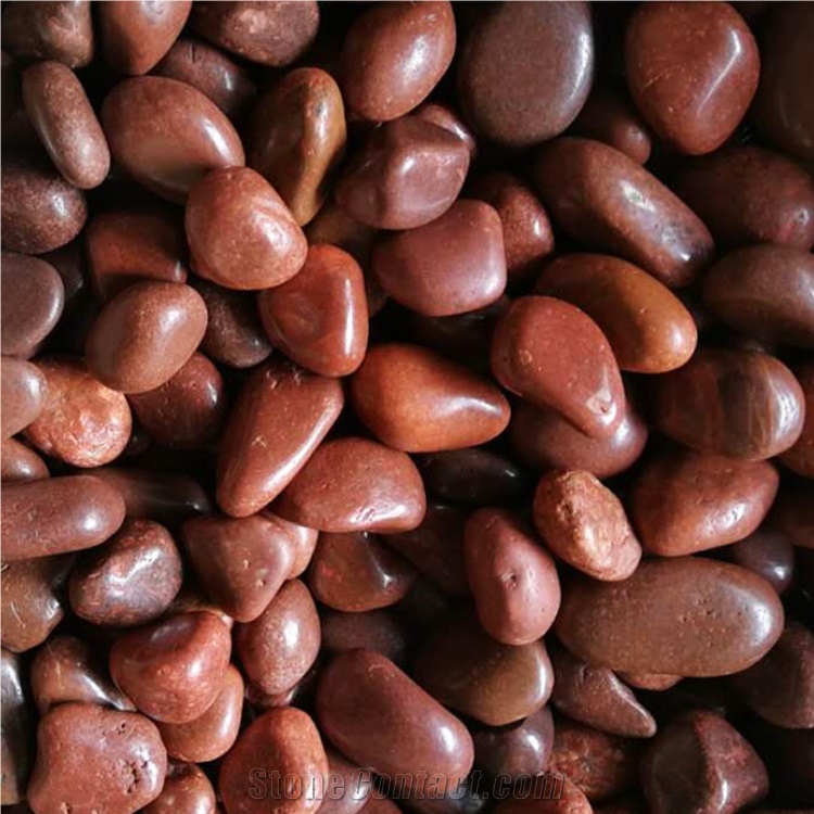 High Polished Red River Pebble Stone Nj-001
