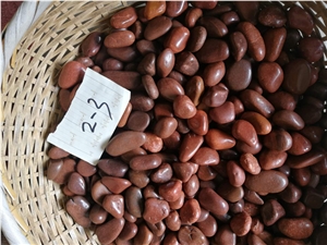 High Polished Red River Pebble Stone Nj-001