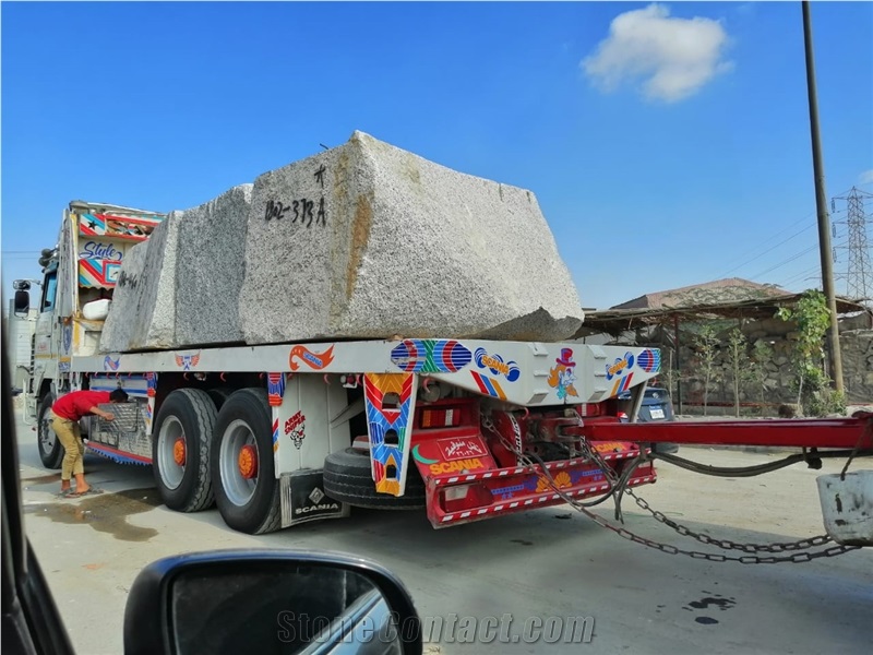 White Granite Blocks, Bianco Halayeb Granite Blocks