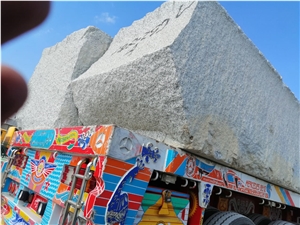 White Granite Blocks, Bianco Halayeb Granite Blocks