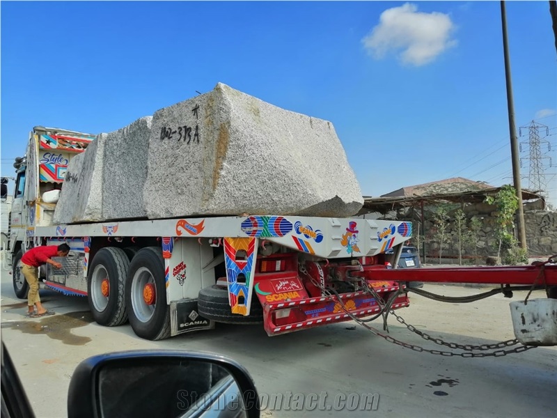 White Granite Blocks, Bianco Halayeb Granite Blocks