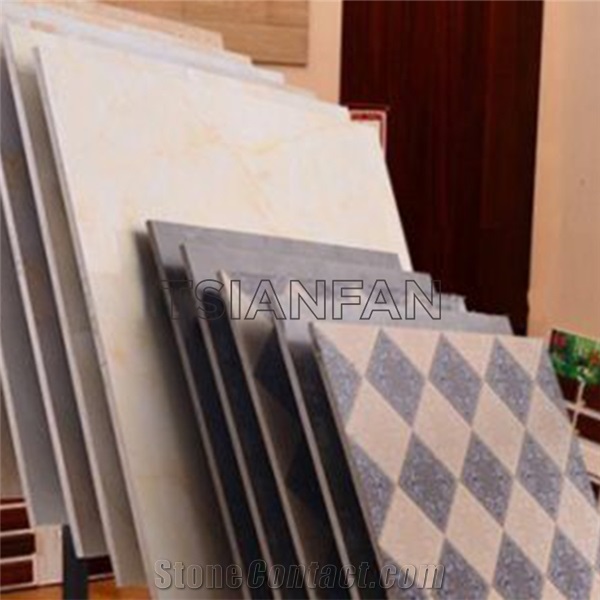 Waterfull Stone Quartz Ceramic Tile Sample Display