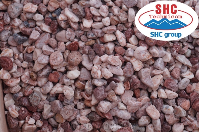 Pink Pebble Stone for Garden Decoration