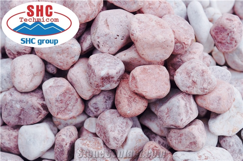 Pink Pebble Stone for Garden Decoration