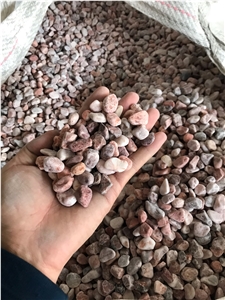 Pink Pebble Stone for Garden Decoration