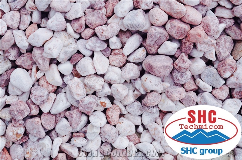 Pink Pebble Stone for Garden Decoration