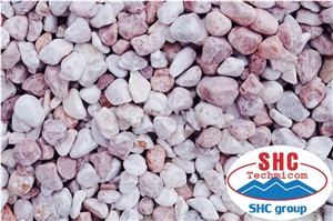 Pink Pebble Stone for Garden Decoration