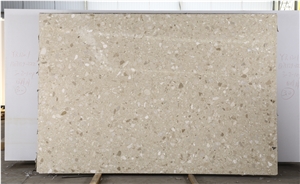 Artificial Marble Stone Perlato Svevo Slab  For Project