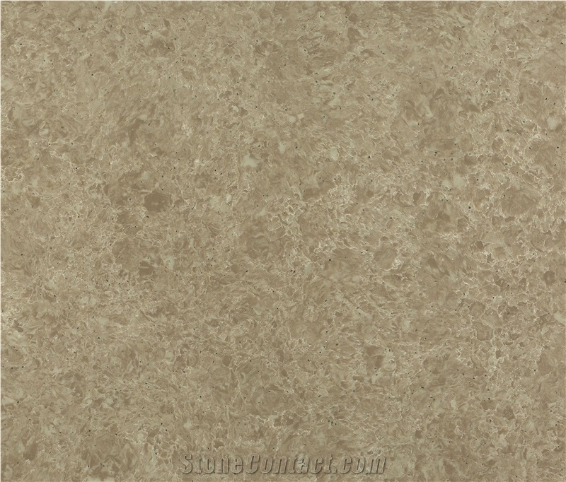 Beige Pattern Quartz Stone Slabs