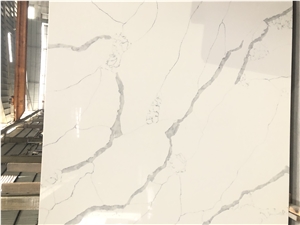 Ivory White Calacatta Laza Quartz Slabs