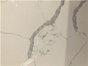 Ivory White Calacatta Laza Quartz Slabs