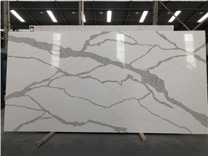 New Ivory Calacatta Quartz Slabs