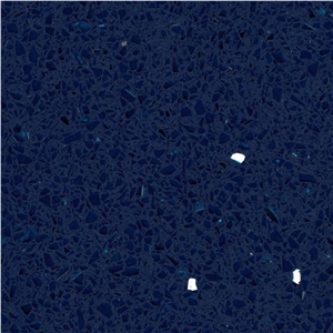 Sapphire Blue Diamond Quartz Stone Slab