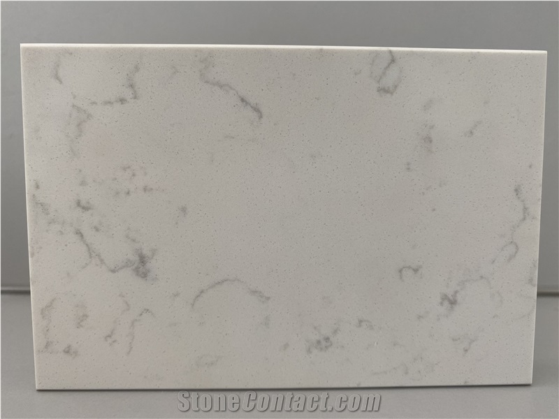 Semi White Carrara Quartz Slabs