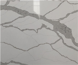 Semi White Laza Quartz Slabs