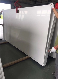 White Pure Color Quartz Slab