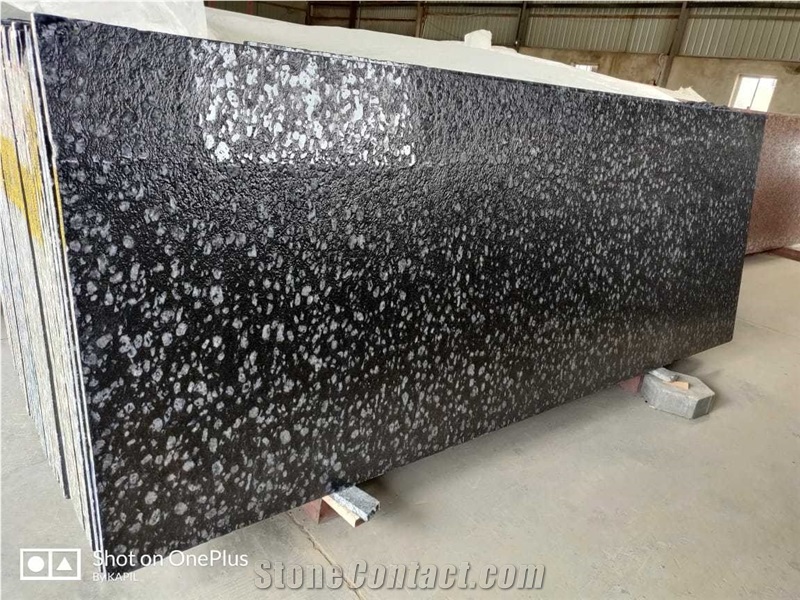 Coin Black Lapatro Granite Slabs